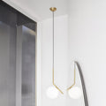 Ic S1 White Brass Pendant Light