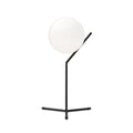 FLOS Ic T1 table lamp, black and white, glass, height 53 cm, G9