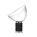 FLOS Taccia small LED table lamp, black, aluminium, glass, 2700 K