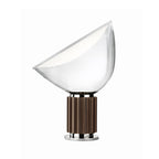 FLOS Taccia LED table lamp, bronze, aluminium, glass, 2700 K