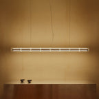 FLOS Luce Cilindrica LED pendant light, glass, 2,700 K