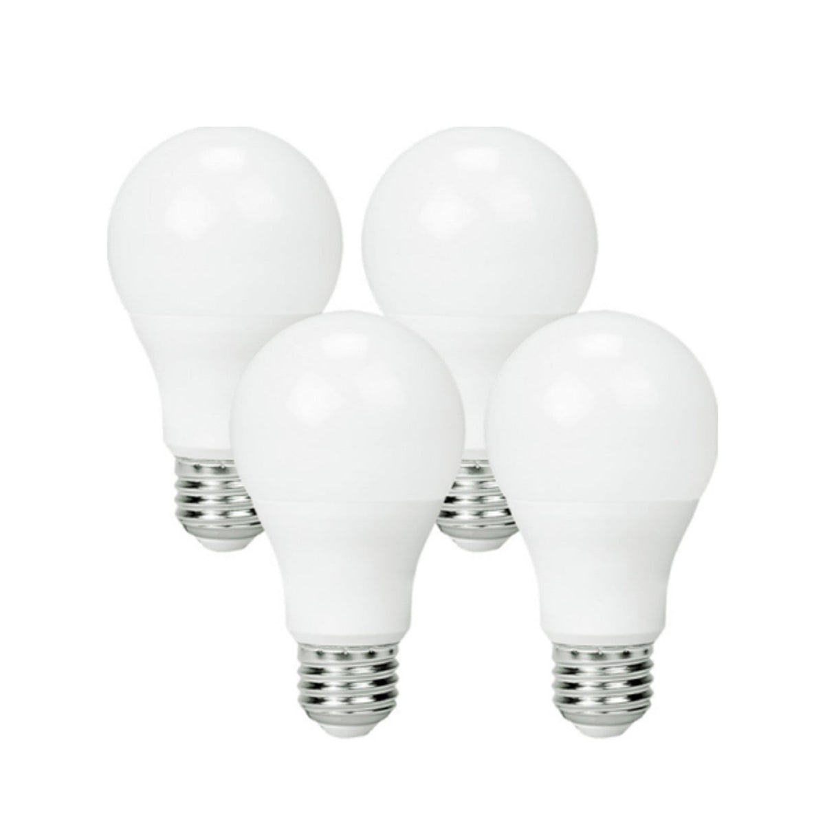 E26 A19 LED bulb, 9 W, 800 lm, 2,700 K, set of 4