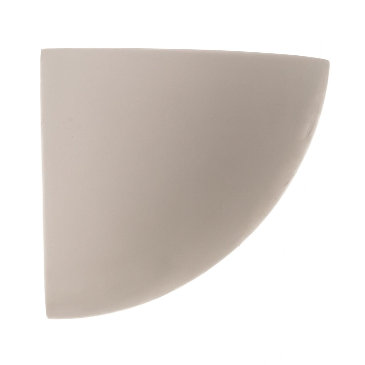 Lucande Pascali wall light, 5 in, white, plaster, can be painted