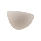 Lucande Pascali wall light, 5 in, white, plaster, can be painted