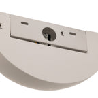 Lucande Pascali wall light, 5 in, white, plaster, can be painted