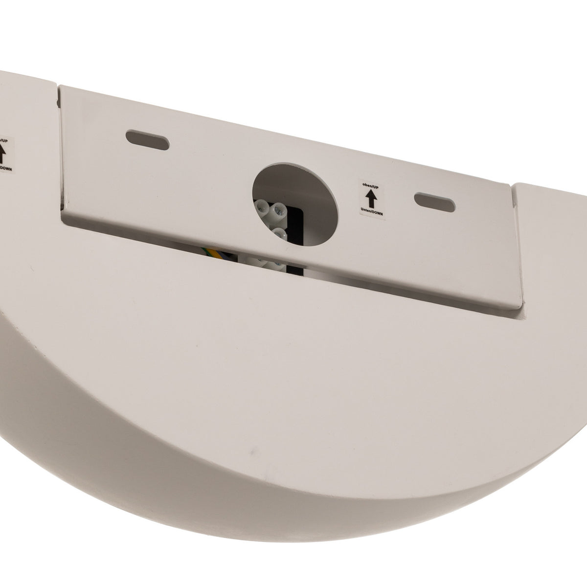 Lucande Pascali wall light, 5 in, white, plaster, can be painted