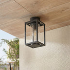 Ferda 6 1/2" Anthracite Outdoor Ceiling Light