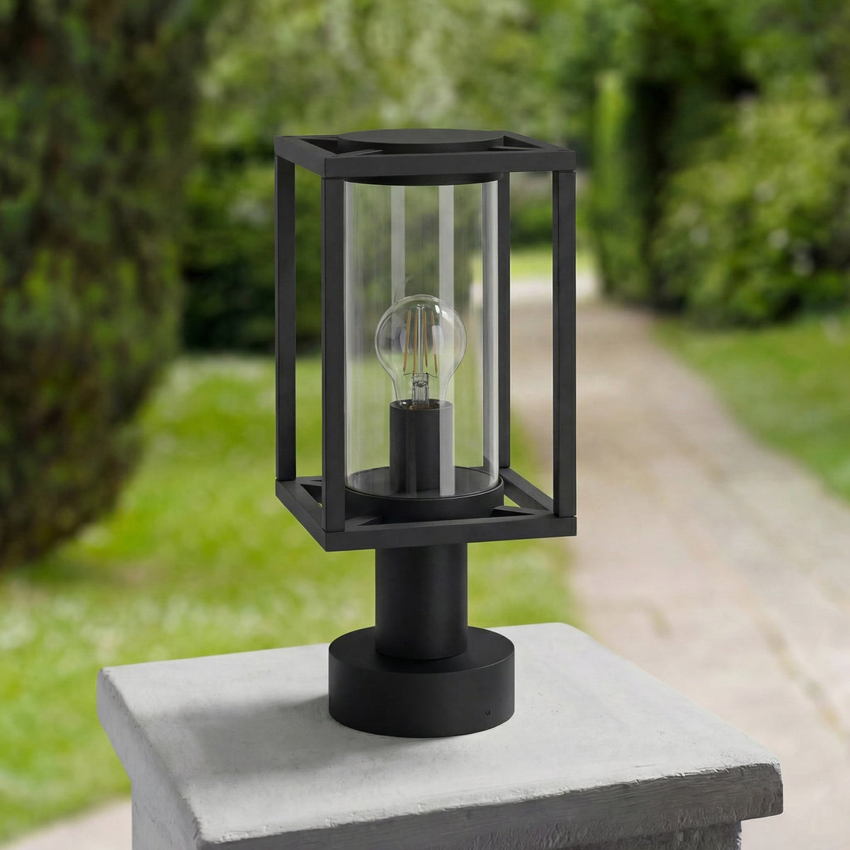 Ferda 14 1/2" Anthracite Base Lamp