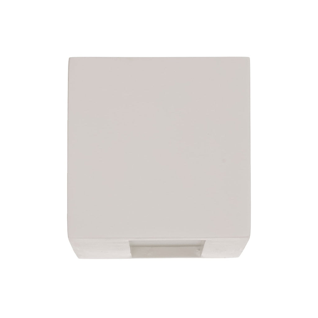 Tjada 8 1/2" White Plaster Wall Sconce