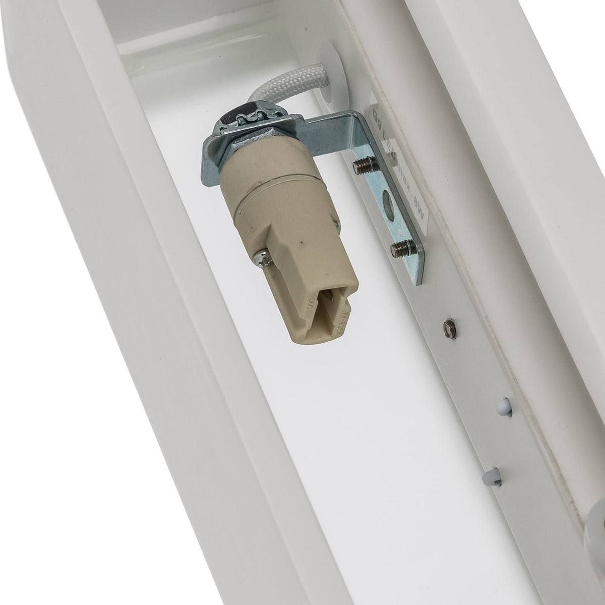 Tjada 8 1/2" White Plaster Wall Sconce