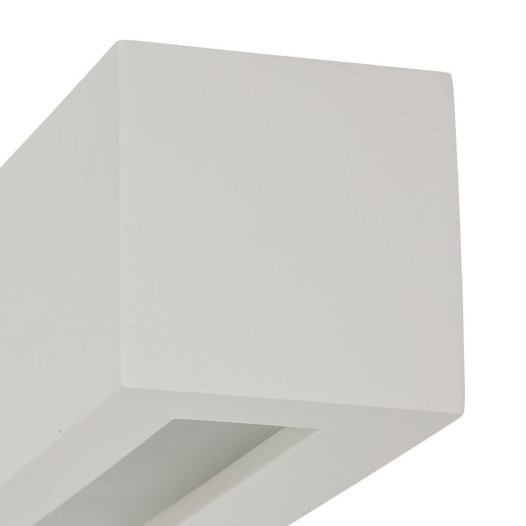 Tjada 8 1/2" White Plaster Wall Sconce