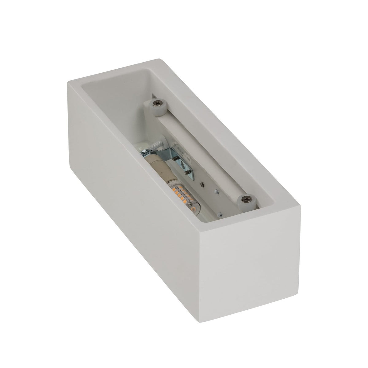 Tjada 8 1/2" White Plaster Wall Sconce