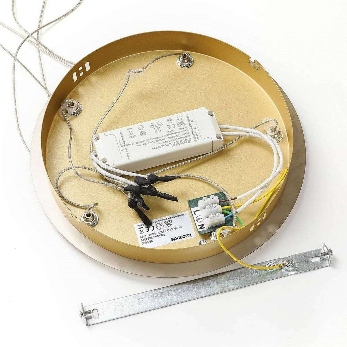 Hayley 11 1/4" Gold Glass LED Pendant Light