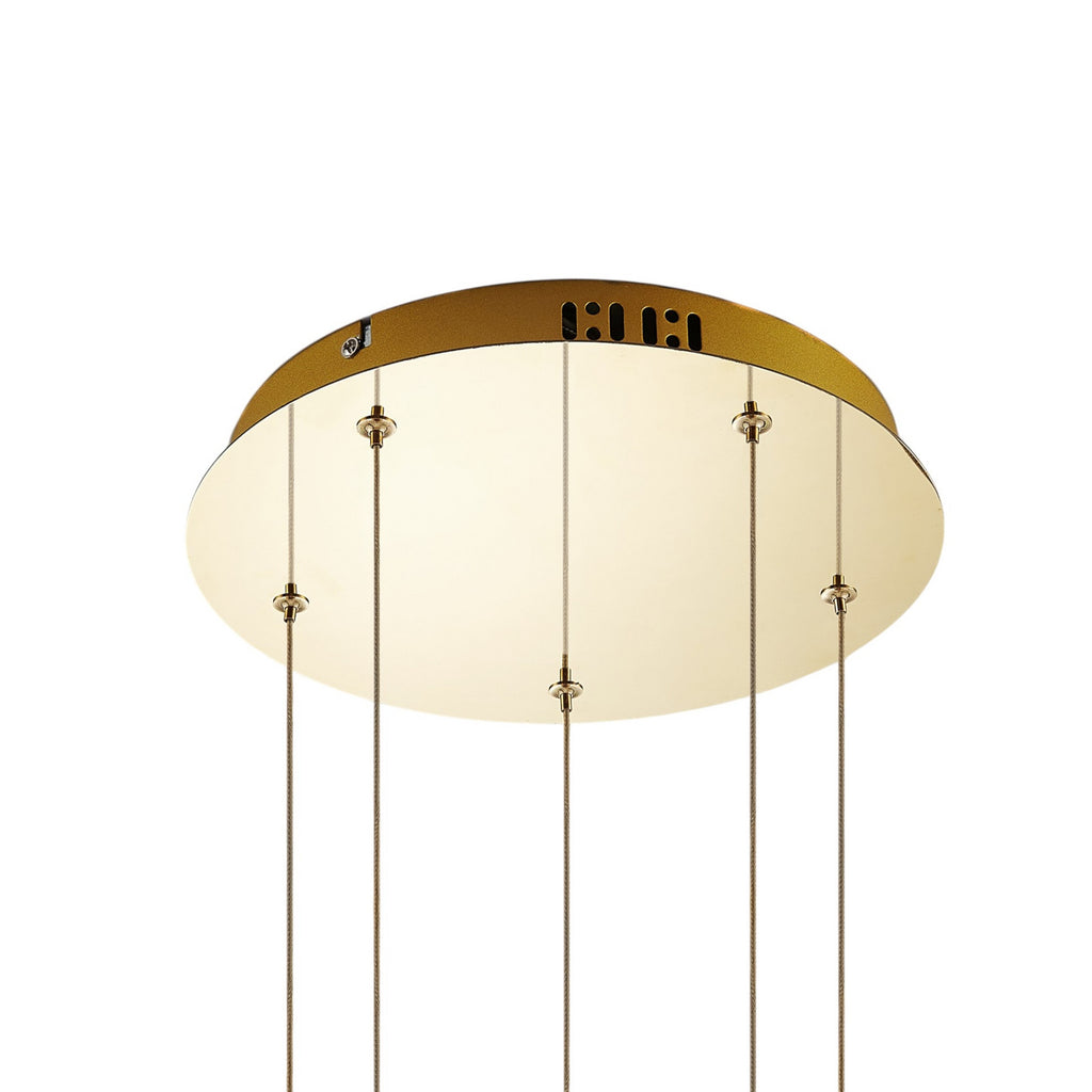 Hayley 11 1/4" Gold Glass LED Pendant Light