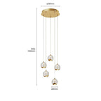 Hayley 11 1/4" Gold Glass LED Pendant Light