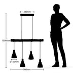 Trebale 35 3/4" Black Pendant Light