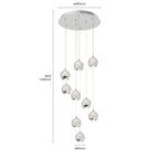 Hayley 15 3/4" Chrome Glass LED Pendant Light