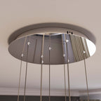 Hayley 15 3/4" Chrome Glass LED Pendant Light